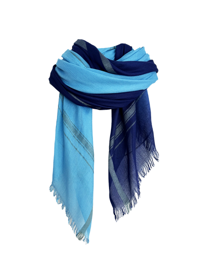 Leigh & Luca Ocean & Navy - Lux Modal Scarf