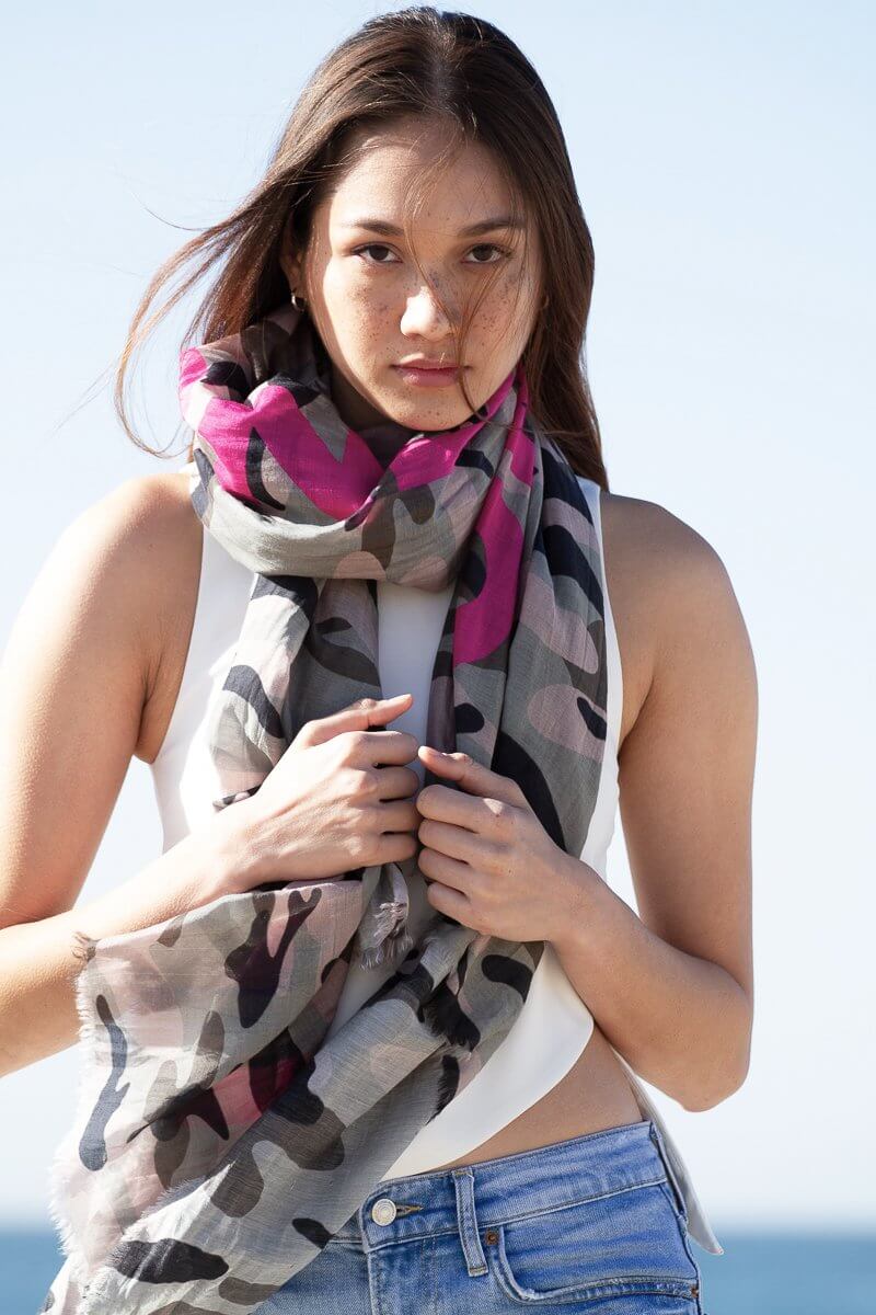 Unconditional Camouflage  - Fine Silk Cotton Scarf