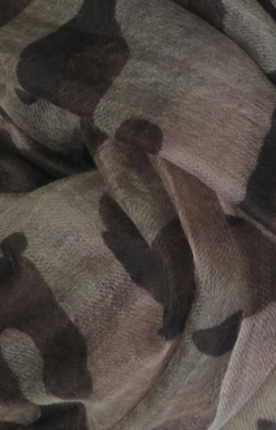 D/Luca Camouflage Grey - Fine Cashmere Scarf