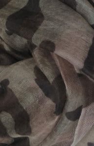 Camouflage Shades of Grey - Fine Cashmere Scarf