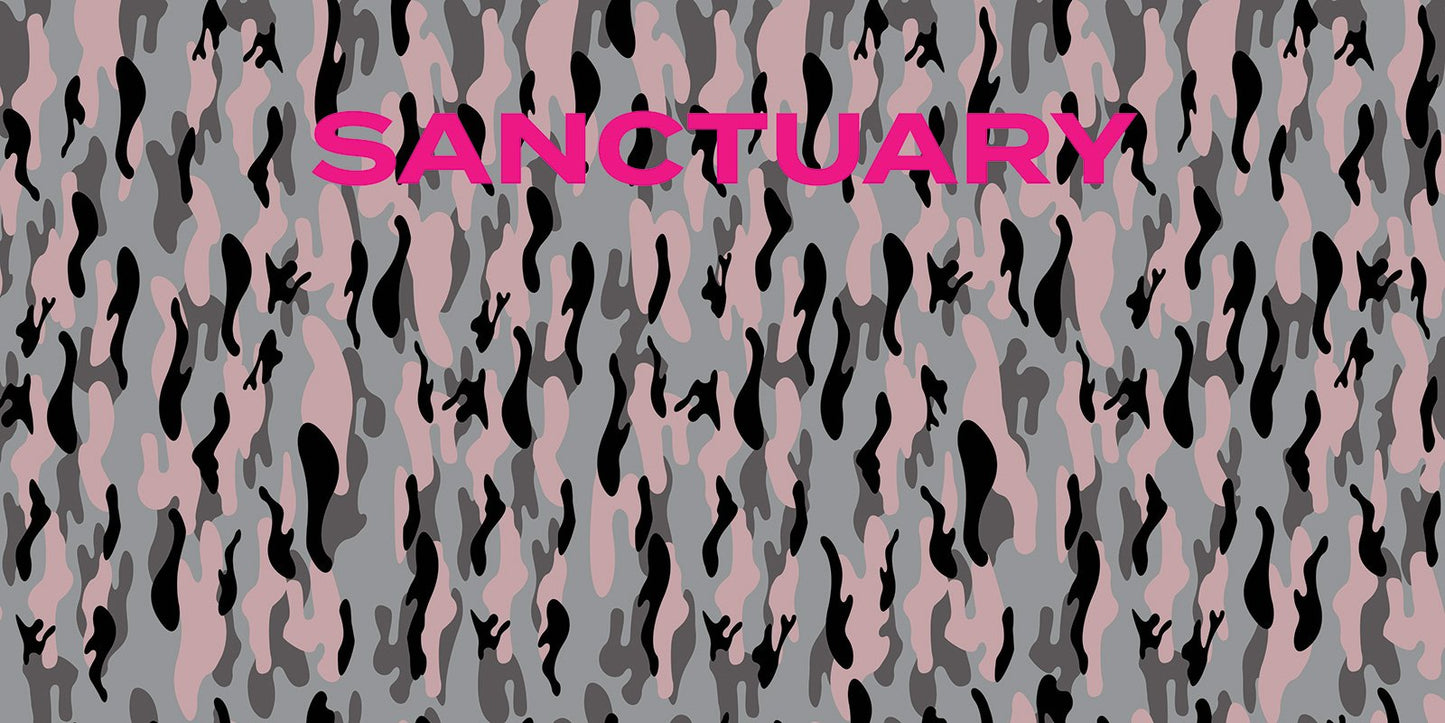 D/Luca Camouflage Sanctuary Pink - Fine Cashmere Scarf