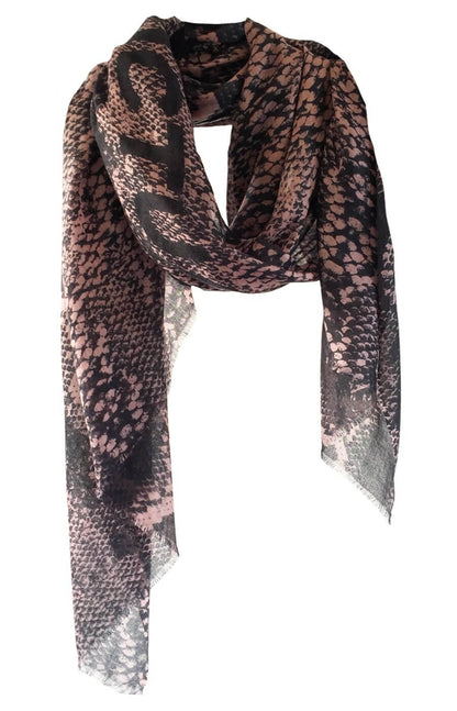 D/Luca Snake Nude Sanctuary - Fine Cashmere Scarf