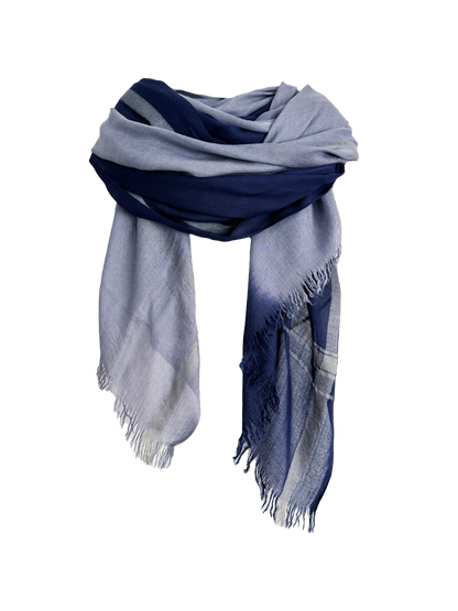 Leigh & Luca - Sky Blue & Navy - Lux Modal Scarf