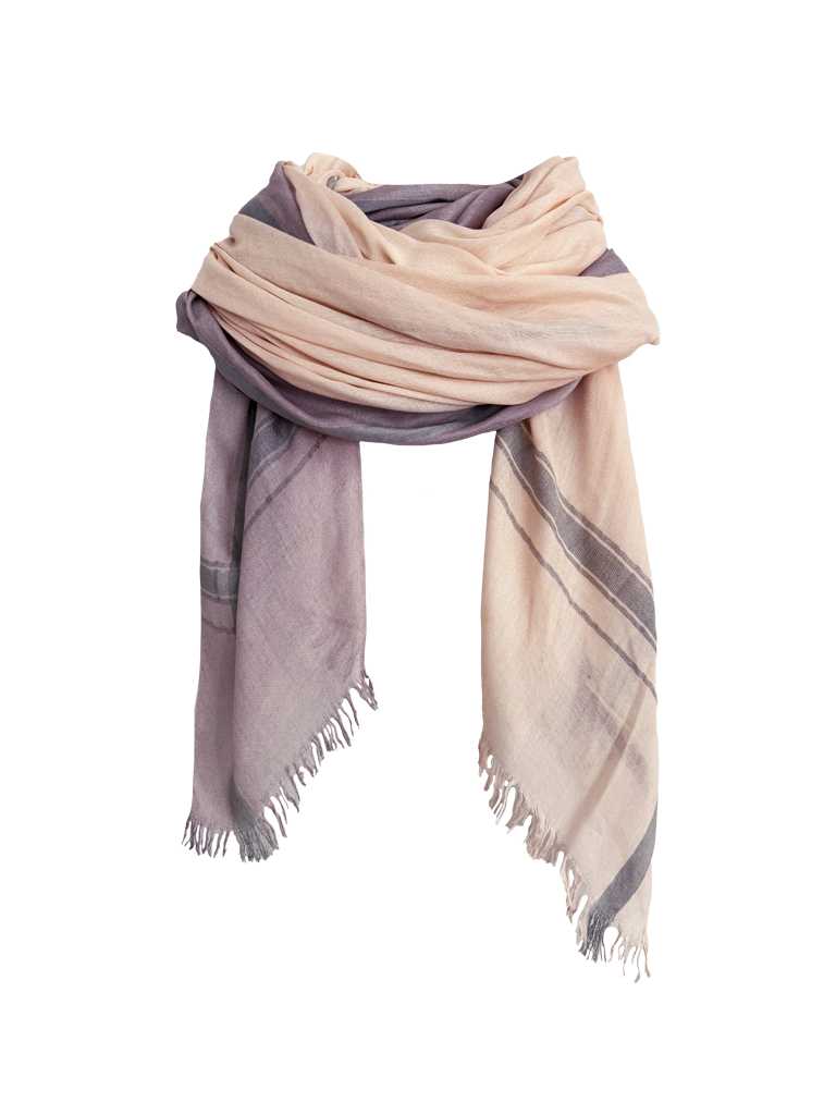 Leigh & Luca Nude & Grey - Lux Modal Scarf