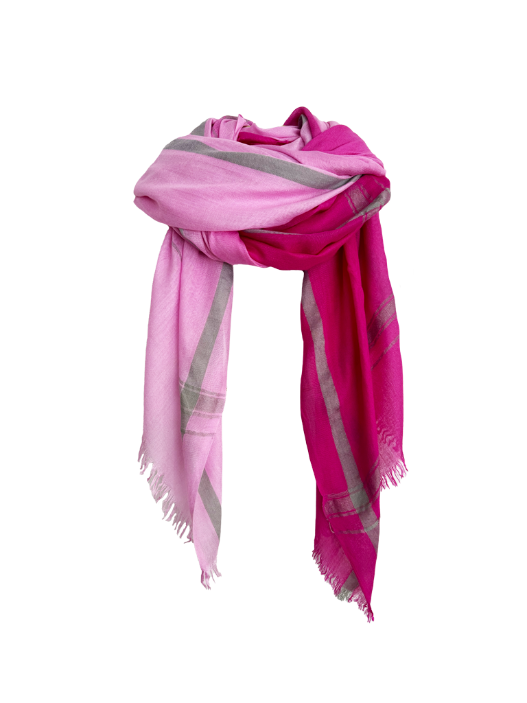 Leigh & Luca Shades of Pink Scarf