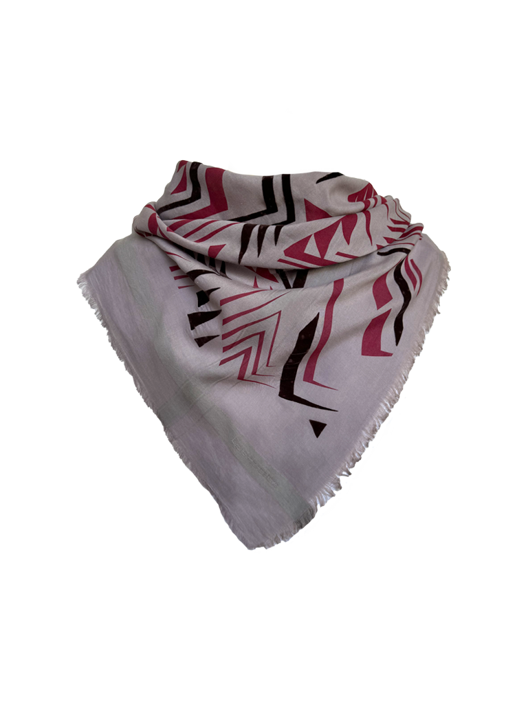 Leigh & Luca Aztek Silk Cotton Scarf