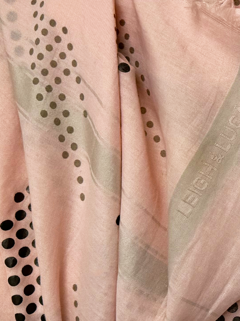 Leigh & Luca Dots Nude - Silk Cotton Scarf