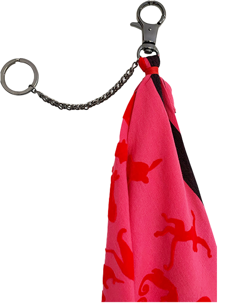 Leigh & Luca Keychain We Love Red  - Fine Cotton