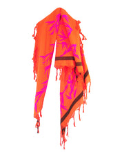 Load image into Gallery viewer, Red Bamboo - Fine Cotton Scarf Triangle
