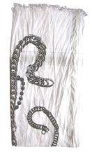 Load image into Gallery viewer, Silver Chains - Fine Cotton Scarf
