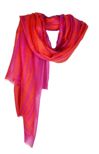 Feather Unconditional Fire - Fine Cashmere Scarf