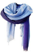 Load image into Gallery viewer, Sanctuary Shades of Blue - Fine Silk Cashmere Scarf