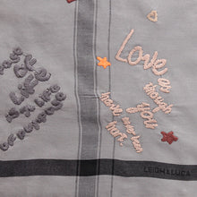 Load image into Gallery viewer, Quotes Embroidered  - Fine Cotton Scarf