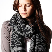 Load image into Gallery viewer, Black Norway  -  Fine Cotton Scarf