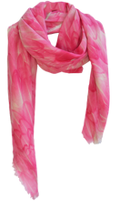 Load image into Gallery viewer, Pink Eagle - Fine Silk Cotton Scarf