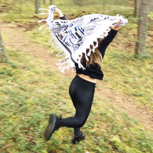 Load image into Gallery viewer, Blue Aztek - Fine Cotton Scarf Triangle