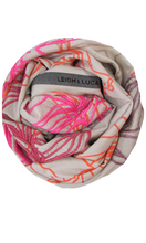 Load image into Gallery viewer, Artisan Lillies Hand Embroidered  - Fine Silk Cotton Scarf