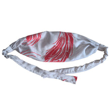 Load image into Gallery viewer, Flower Swoosh Ruby - Mask Cover /  Hairband / Neckband / Sleeping Mask - Fine Silk Cotton